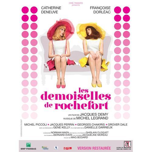 Les Demoiselles De Rochefort (1967 - Ressortie 2013) - Affiche Originale De Cinéma Ressortie 2013 - 60x80 Cm - Pliée - Jacques Demy Avec Catherine Deneuve, Françoise Dorléac, Anne Germain