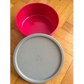 Boite Ronde Tupperware À Gateaux Rouge