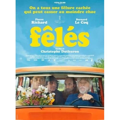 Fêlés - Affiche Originale De Cinéma - Format 120x160 Cm - Un Film De Christophe Duthuron Avec Pierre Richard, Charlotte De Turckheim, Bernard Le Coq, Méliane Marcaggi - Année 2024