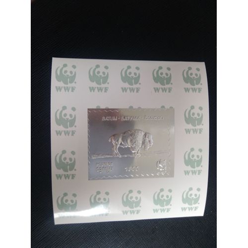 Timbre Batoumi - Timbres Illégaux Bison Wwf 1994 Argent