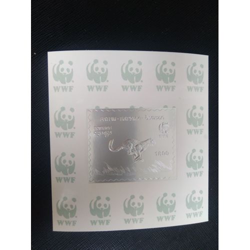Timbre Batoumi - Timbres Illégaux Guepard Wwf 1994 Argent