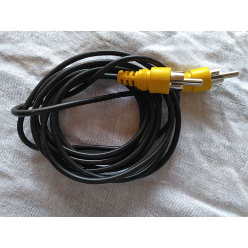 Cordon RCA jaune mâle 180 centimètres
