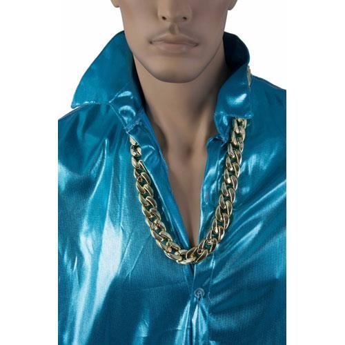 Chaîne Bling Bling Or - Ptit Clown - Accessoire De Déguisement Pour Soirées Déguisées Et Carnaval