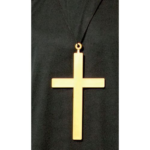 Croix Dorée - Accessoire De Déguisement - Noir - Adulte - Mixte