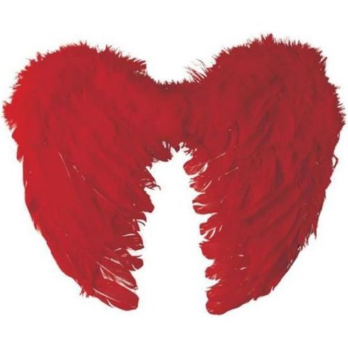 Ailes D'ange Rouges À Plumes Adulte (40 X 30 Cm) Horreur