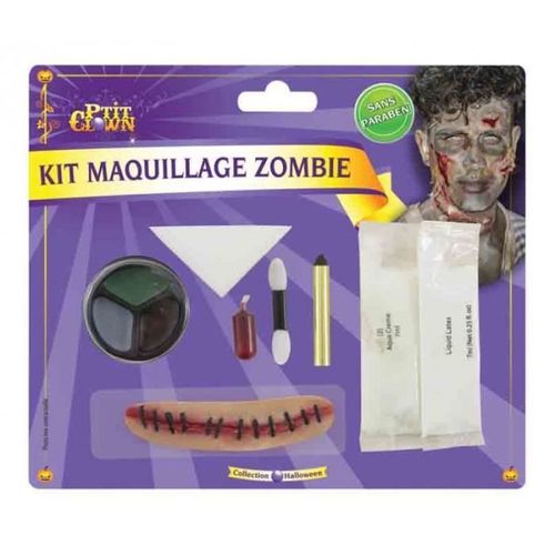 Kit De Maquillage De Monstre - Ptit Clown - Taille Unique - Blanc - Pour Enfant À Partir De 3 Ans