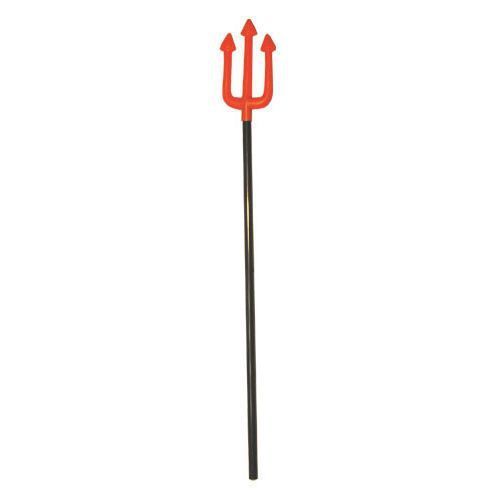 Trident De Diable - Marque - 63 Cm - Rouge Et Noir - Accessoire Pour Déguisement