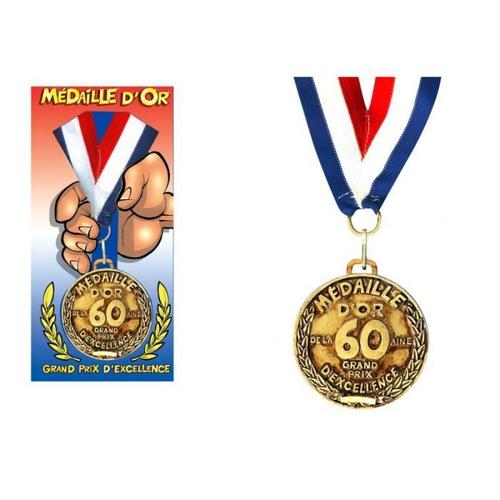 Médaille D'or Anniversaire 60 Ans