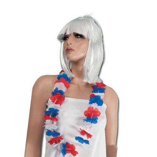 Collier Hawaïen Tricolore ''france''
