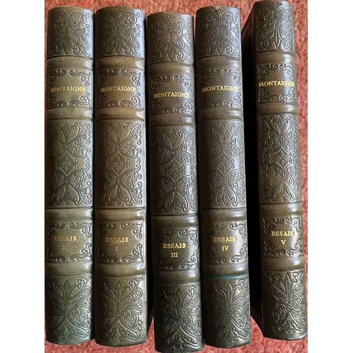 Essais De Montaigne Union Latine D’Éditions En 5 Volumes