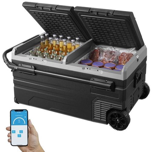 Réfrigérateur Portable à Compression 95 L Double Zone-VEVOR-Glacière à Double Zone-pour Camion Bateau Maison Camping