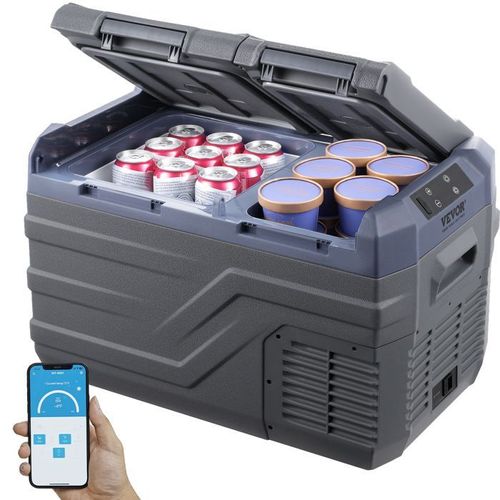 Réfrigérateur Portable à Compression 25 L Double Zone-VEVOR-Glacière à Double Zone-pour Camion Bateau Maison Camping