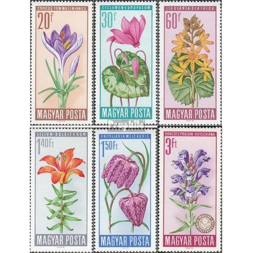 Hongrie 2212a-2217a (Édition Complète) Neuf 1966 Protégées Fleurs