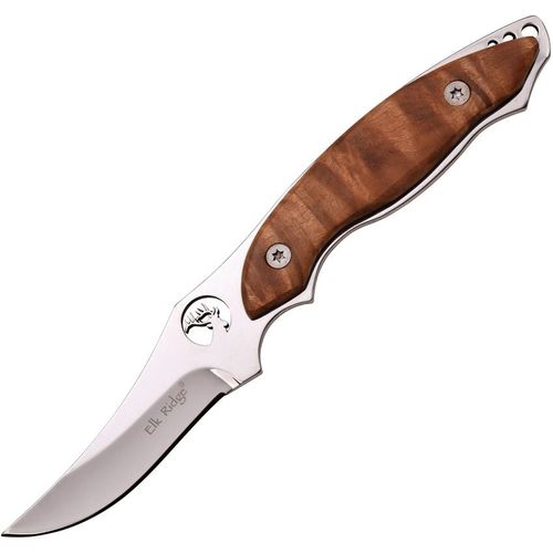 Couteau Lame Fixe Manche En Bois Avec Etui En Nylon