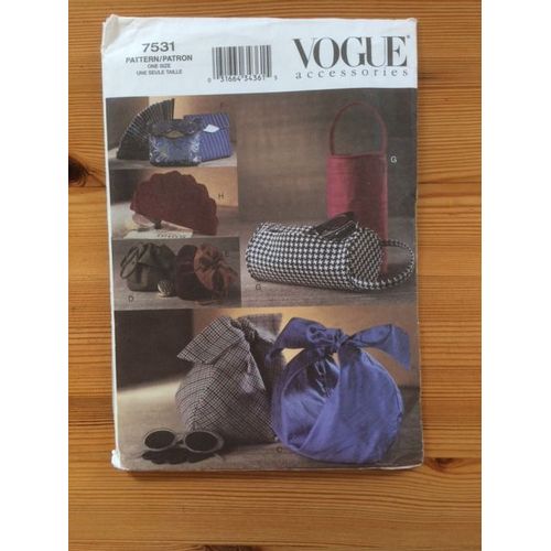 Patron Couture 8 Modeles De Sacs Vogue 7531