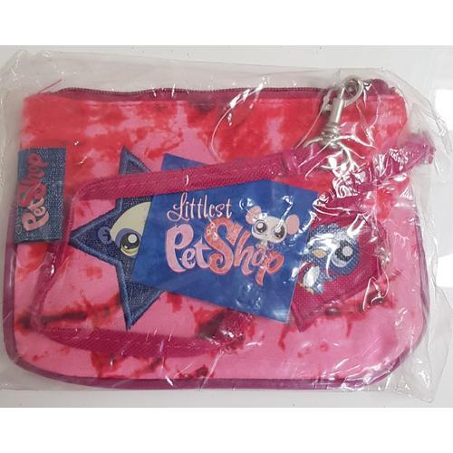 Scolaire / Trousse Pochette / Littlest Pet Shop / Peut S Accrocher Au Pantalon / 15x10cm / Neuve