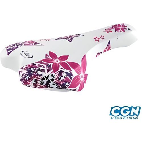 Selle Enfant Junior 20/24 Pouces Monte Grappa 998 Ok Go Blanc/Rose Avec Chariot De Selle