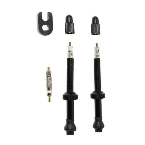 Velo Valve De Pneu Vtt Selection P2r Tubeless Colori Noir 60mm Presta (La Paire)