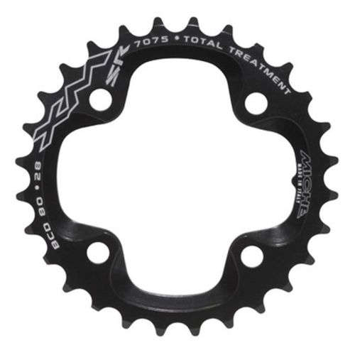 Plateau Vtt 4bra Double 28dts D.80 Pour Sram X0-Xx Interieur Noir Alu Miche