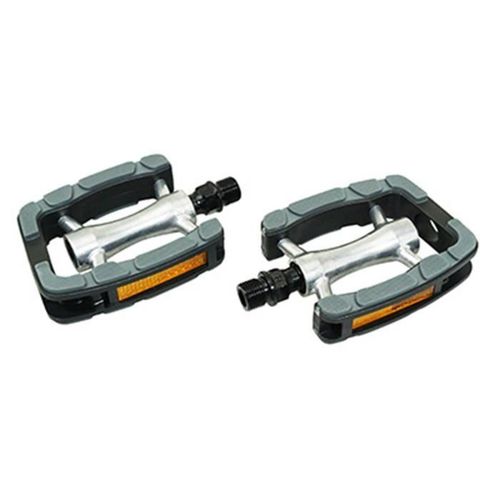 Pedale City Roulement Premium Newton Alu Argent-Noir 9-16" (Paire Sur Carte)