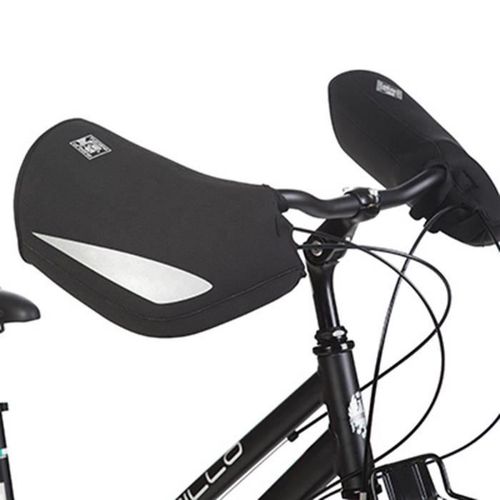 Protege Main-Manchon Velo Tucano City Noir (Waterproof Neoprene Avec Reflecteur)
