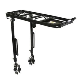 Porte Bagage Velo Arriere A Tringles P2r Alu Noir Reglable 29"-27.5"-26'' Fixation Sur Haubans Parriere Colliers