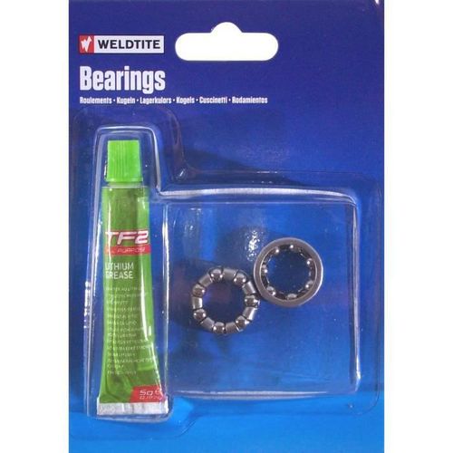 Weldtite Kit Roulement Cage A Billes + Graisse 1/4" Velo Moyeu Axe Fixie Bmx Nos