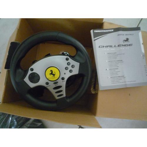 Volant + Pédalier Ferrari Challenge Racing Wheel Pour Ps2 Ou Ps One