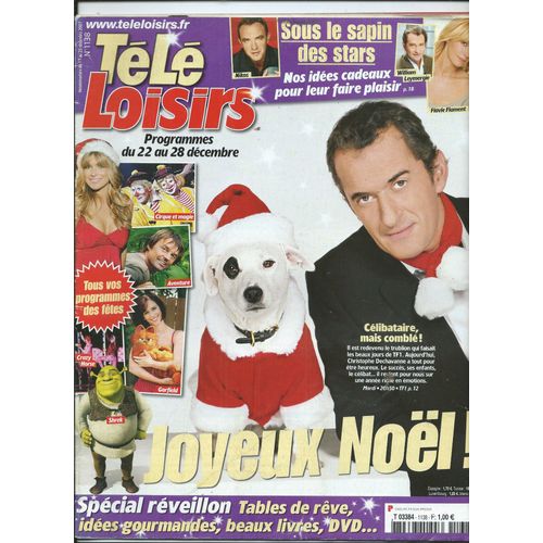 Tele Loisirs 17/12/2007 Nikos, Garfield, Shrek, Flavie Flament, Miss Réunion & Patrick Bruel, Chimène Badi, Sharon Stone, Michèle Mercier, George Clooney, William Leymergie, Bee Gees, Alizée, Renaud