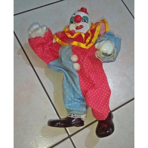 Clown Porcelaine 26 Cm ..