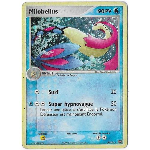 Milobellus 8/106 Holo Bloc Ex Emeraude Fr - 90pv (Rare Carte Pokemon Holo Française)