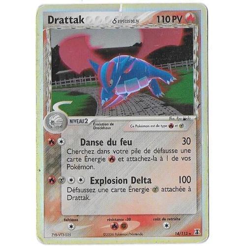 Drattak 14/113 - 110pv - Bloc Ex Espèces Delta - Rare Carte Pokemon Holographique Française