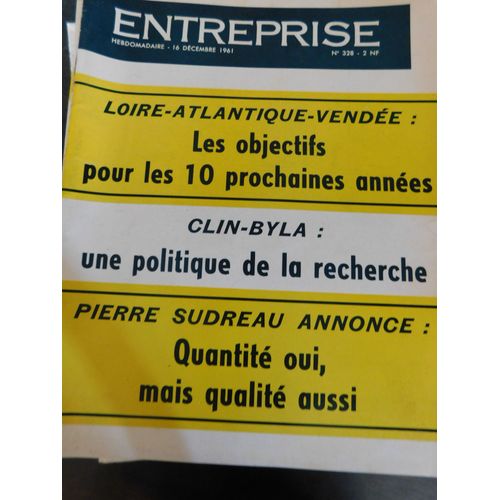 L'entreprise 328 De 1961 / Loire Atlantique Vendee / Clin-Byla / Pierre Sudreau