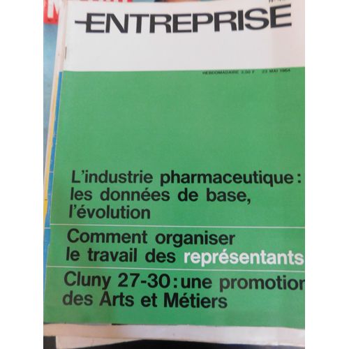 L'entreprise 454 De 1964 / Industrie Pharmaceutique / Travail Des Representants / Cluny 27-30 Arts Et Metiers