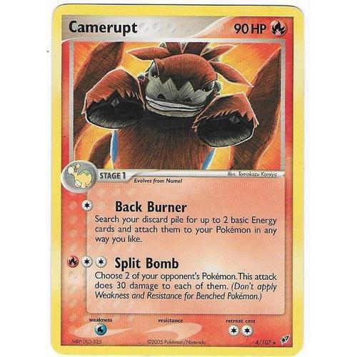 Camerupt 4/107 - 90hp - Ex : Deoxys - Rare English Card