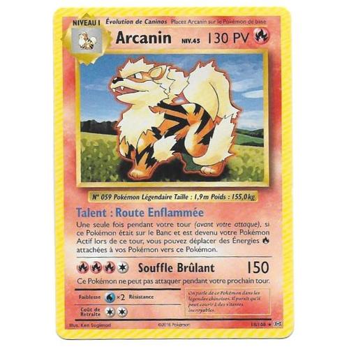Arcanin 18 108 - 130pv - Xy Evolutions - Rare Pokemon Card