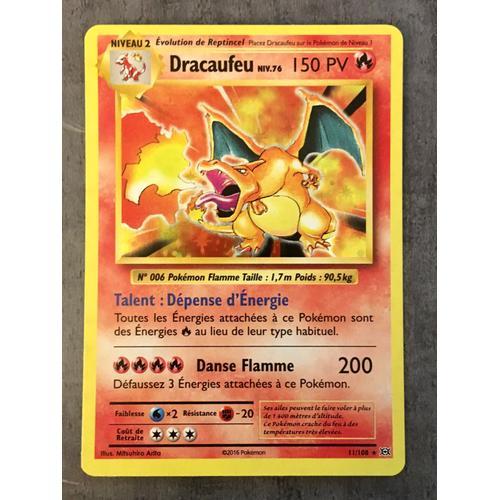 Carte Pokemon - Dracaufeu - 11/108 - Holo-Rare - Xy12 Évolutions -
