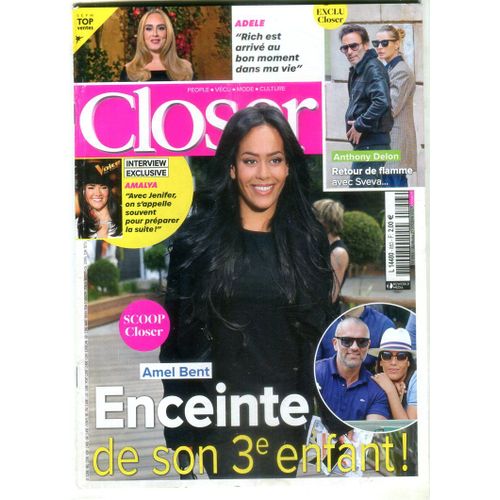 Closer - N°853 : Amel Bent - Enceinte De Son 3ème Enfant !