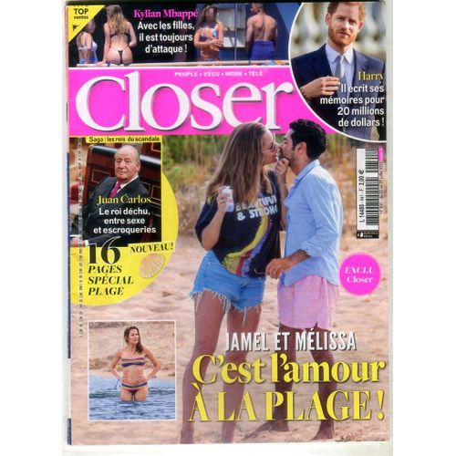 Closer - N°841 : Jamel Et Mélissa - C'est L'amour A La Plage !