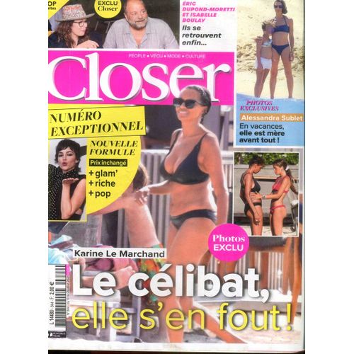 Closer - N°844 : Karine Le Marchand - Le Célibat, Elle S'en Fout !