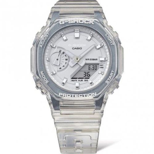 G-Shock G-Ms Gma-S2100sk-7aer Women Classic Montre Femme 42.9mm Argent/Transparent