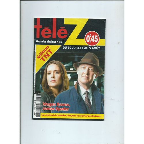 Télé Z Du 30/07/2016, Megan Boone, James Spader, Céline Dion, Coeur De Pirate, Lio, Bernard Giraudeau, Chuck Norris,