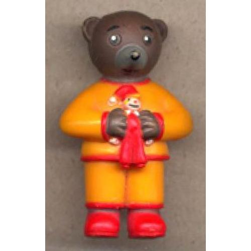 Figurine Petit Ours Brun Avec Son Doudou