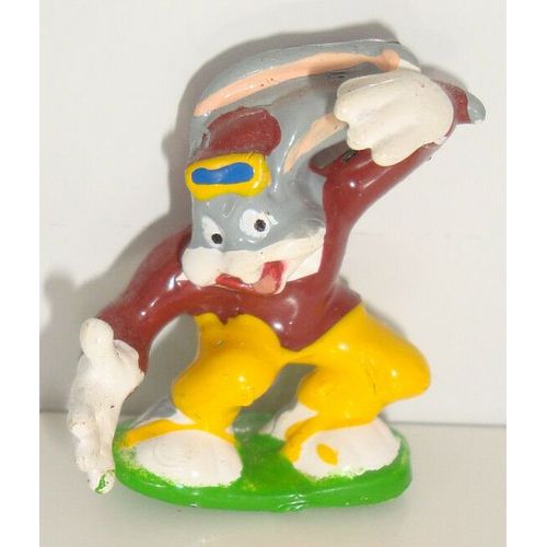 Mini Figurine Bugs Bunny Faisant Du Surf (Warner Bros, 2001)