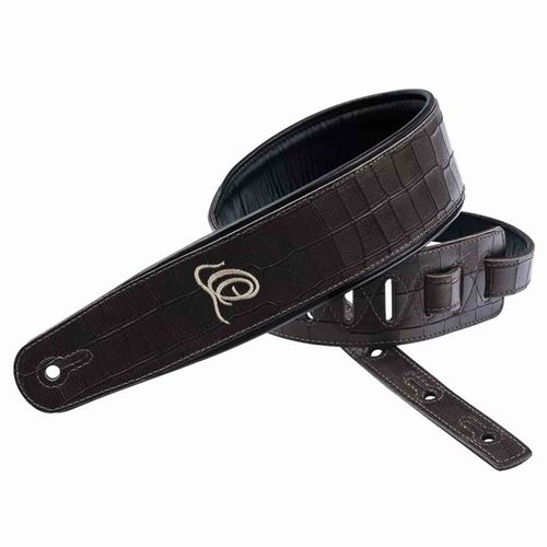 Ortega Oscu-1 - Sangle En Cuir Série Custom - Dark Brown Croco