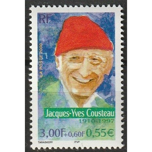 Personnages Célèbres, Les Grands Aventuriers Français. Jacques-Yves Cousteau 2000. Timbre Neuf** N° 3346