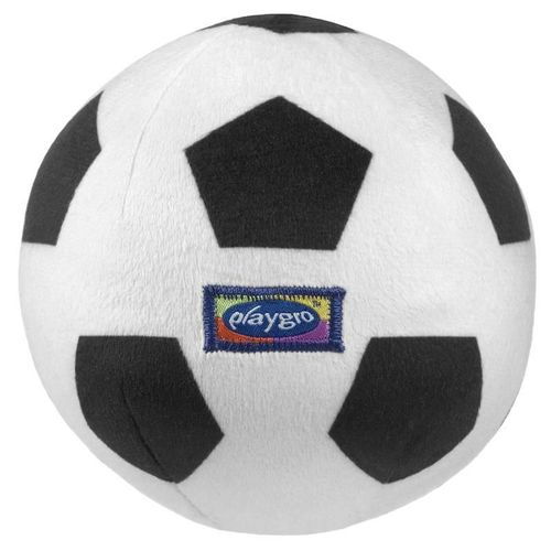 Playgro Mon Premier Football En Peluche Avec Bell (Noir Et Blanc)