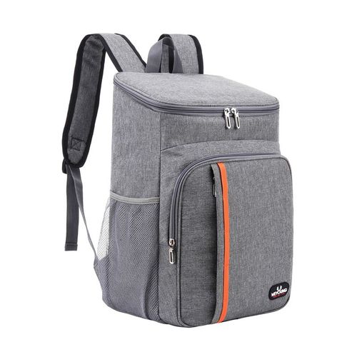 Sac À Dos Isotherme À Glacière,Sac De Pique-Nique Sac Isotherme Portable Cooler Backpack Bag, Pour Plage Camping Bbq (Gris)