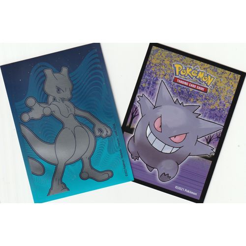 2 Proteges Cartes - Mewtwo Et Ectoplasma - Sleeves -
