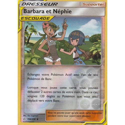 Carte Pokemon - Barbara Et Nephie - 198/236 - Reverse - Sl12 Eclipse Cosmique -